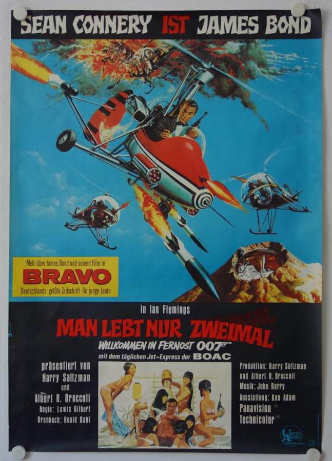 James Bond 007: Man lebt nur zweimal originales deutsches A0-Filmplakat